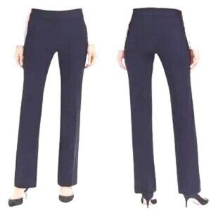J.Crew Edie Navy Perfecting Pockets Slim Trouser Pants Womens Size 4